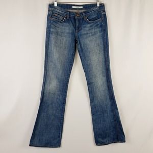 Joe's Miles Skinny Flare Distressed Jean's